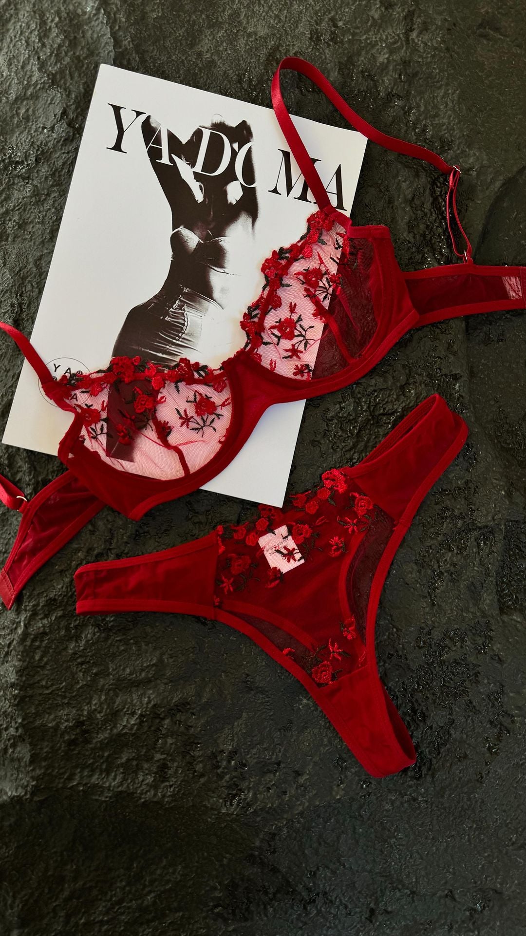 Conjunto Lingerie Cherry™ | O Segredo das Mulheres (FRETE GRÁTIS) - savina