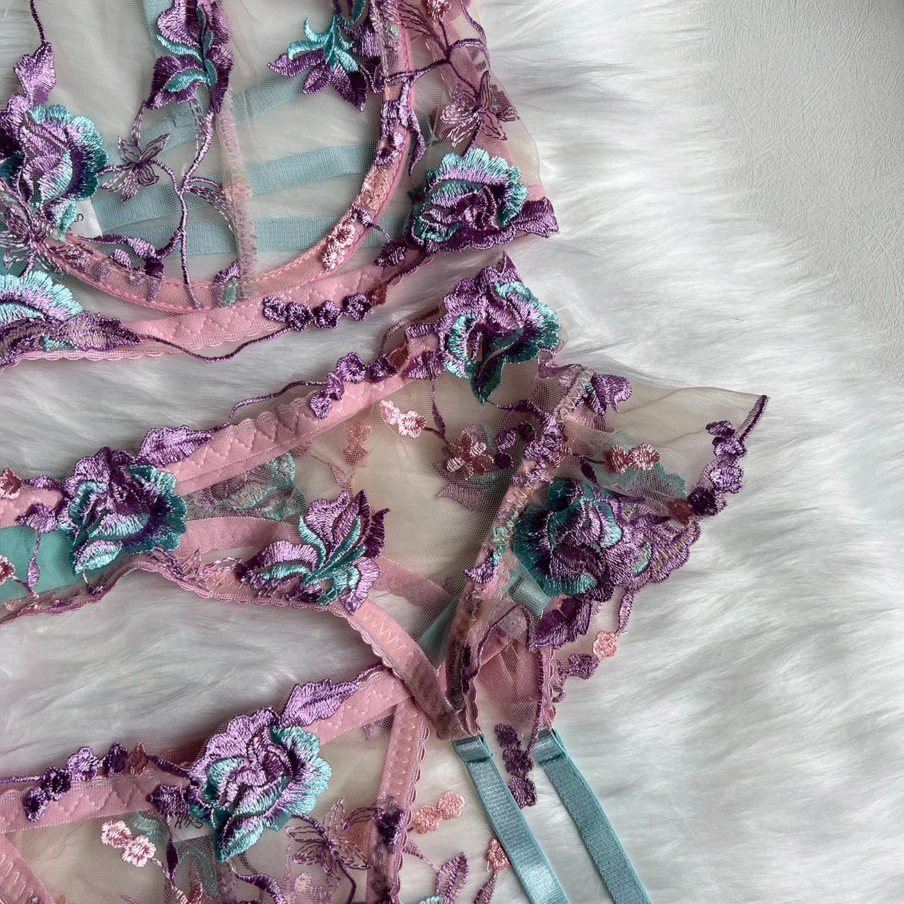 Lingerie Lavender Floral™ | Delicada e Sofisticada