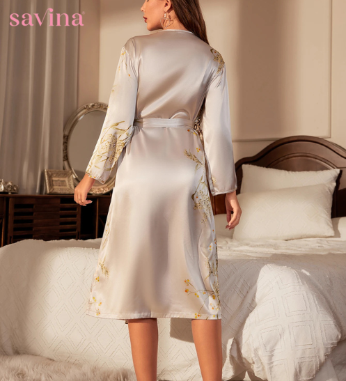 Robe Floral Royalty™ | Elegância e Conforto (FRETE GRÁTIS) - savina